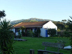 Ferienhaus im Abendlicht